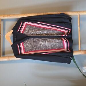 Alfani Black and Red Button Down Shirt